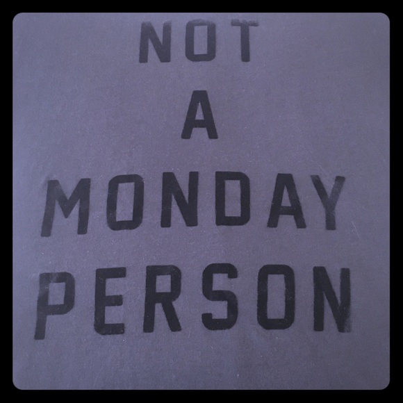 NWT “Not a Monday Person” Long-sleeve T-shirt - Picture 6 of 8